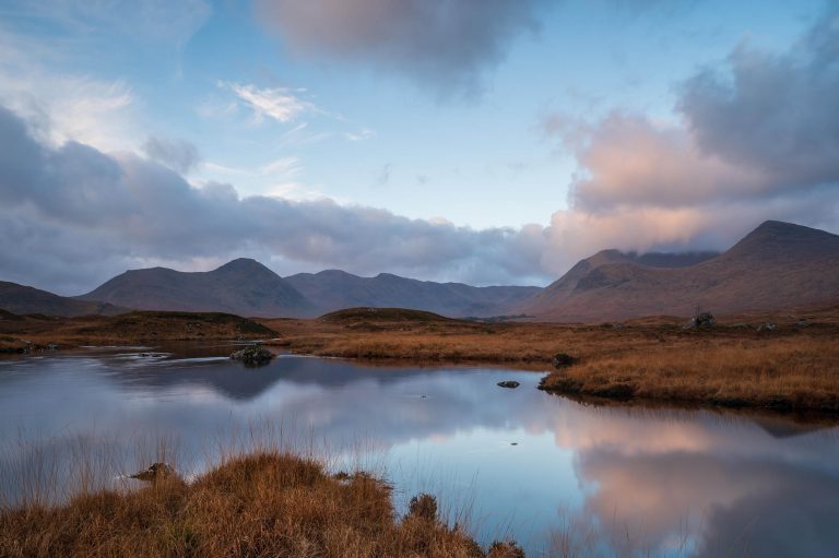 Lochan na Stainge, Rannoch Moor, Scotland, UK
