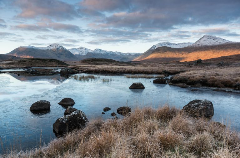 Lochan na Stainge, Rannoch Moor, Scotland, UK