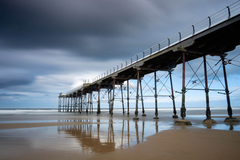 The pier at Saltburn-by-the-Sea, north Yorkshire, England, UK