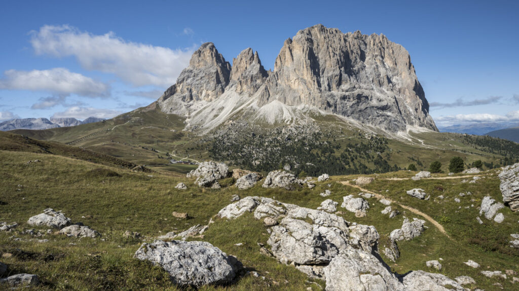The Sassolungo Massif, The Italian Dolomites, Italy
