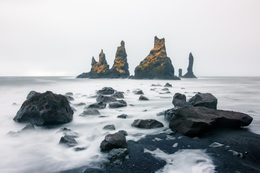 Reynisfjara sea-stacks, Iceland. Capture images like this on our Iceland photography Workshops and Tour