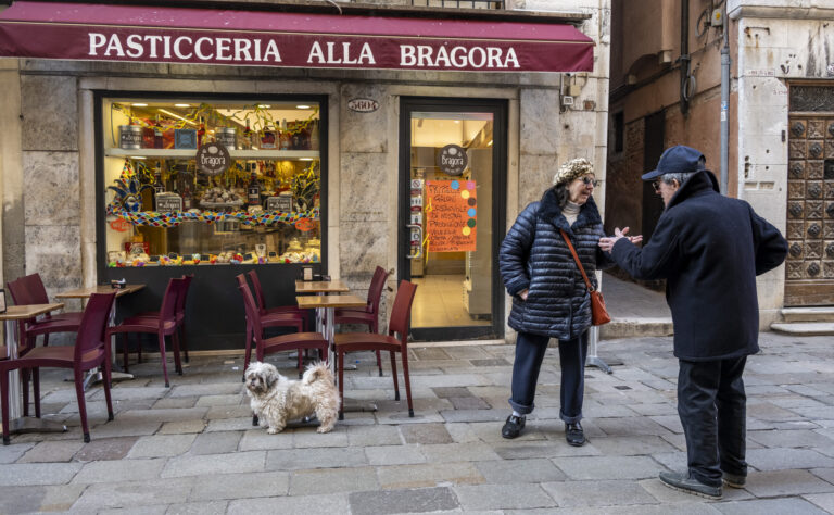 Street scene in Venice, Italy