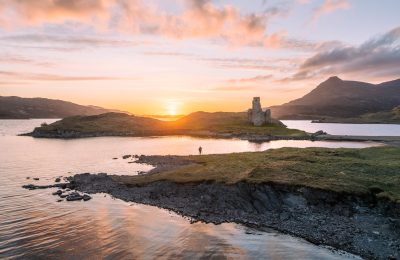 Ardvreck Castle, Loch Assynt, Assynt, Scotland